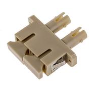 RS PRO Adaptateur pour Fibre Optique, St vers SC Multimode Duplex, Beige