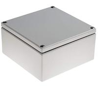 RS PRO Boîte à bornes en acier doux RAL 7035 Gris clair IP66 150 mm x 80 mm x 150 mm