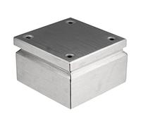RS PRO Boîte à bornes en acier inoxydable IP66 150 x 150 x 80 mm, Boitier Électrique, Boite Dérivation