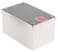 RS PRO Boîte d'installation en acier inoxydable 304 satiné 160 mm x 100 mm x 85 mm