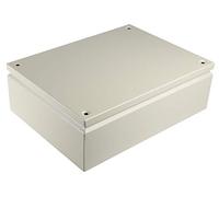 RS PRO Boîte d'installation en acier RAL 7032 IP66, 400 x 300 x 120 mm