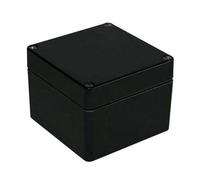 RS PRO Boîte d'installation noire IP66, l x P x H 122 mm x 120 mm x 90 mm