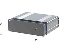 RS PRO, Boîtier de coque en aluminium anodisé argenté, 160 x 169,8 x 53,8 mm