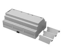 RS PRO Boîtier électronique 159,2 x 90 x 58 mm - Polycarbonate - Socle - Gris clair - Partie supérieure fixe