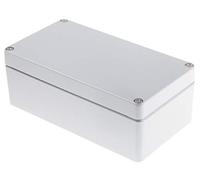 RS PRO Boîtier en aluminium gris - Dimensions extérieures 220 x 120 x 81 mm - IP66