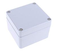 RS PRO Boîtier en aluminium gris - Dimensions extérieures 75 x 80 x 57 mm - IP66