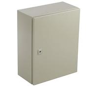 RS PRO Boîtier mural en acier RAL 7032 IP66, 500 x 400 x 210 mm