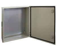 RS PRO Boîtier mural en acier RAL 7032 IP66, H x l x P 600 x 600 x 210 mm