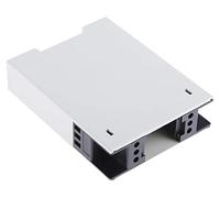 RS PRO Boîtier rail DIN 75 x 22,5 x 98,5 mm, tapis de marche, polycarbonate, profil chapeau, gris, boîtier de rail DIN