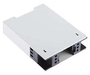 RS PRO Boîtier rail DIN 75 x 22,5 x 98,5 mm, tapis de marche, polycarbonate, profil chapeau, gris, boîtier de rail DIN