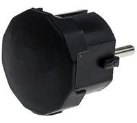 RS PRO Câble d'alimentation 2P+E Prise Schuko 250 V/16 A Noir Pour Allemagne