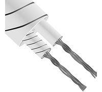RS PRO Câble thermocouple non blindé en fibre de verre pour thermocouple de type J, L. 25 m, max. +400 °C, rouleau de 25 m