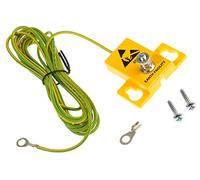 RS PRO Connecteur de terre coudé avec 1 borne de raccordement à anneau conforme à la norme EN 61340-5-1