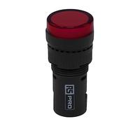 RS PRO Détecteur Lumineux Rouge, diamètre de découpe 16 mm, Montage sur Tableau LED, IP40, vis