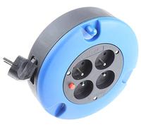 RS PRO Enrouleur de câble, longueur de câble de 5 m, 1 mm², 4 prises, 230 V AC/10 A, prise FR