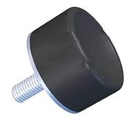 RS PRO EPDM Lot de 8 amortisseurs de vibrations filetage extérieur M4 Ø 10 mm x 8 mm 85 Shore A/jusqu'à 18 kg