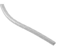 RS PRO Gaine de protection de câble spirale en polyéthylène gris pour câble Ø 12 mm, longueur 5 m sans halogène Rouleau de 5 m