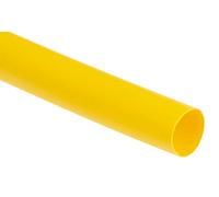 RS PRO Gaine thermorétractable en polyoléfine avec revêtement adhésif jaune, Ø 9,5 mm, taux de rétrécissement 3:1, longueur 1,2 m