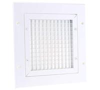 RS PRO Grille d'aération en aluminium Blanc 32 mm 200 x 200 mm