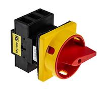 RS PRO Interrupteur 3 pôles 40 A montage sur tableau rouge IP 65 15 kW 750 V 3 phases