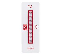 RS PRO Lot de 10 bandes de mesure de température 116 °C / 154 °C 8 plages de mesure verticales Longueur 18 mm Largeur 51 mm