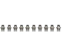 RS PRO Lot de 10 raccords filetés en laiton 20 bar