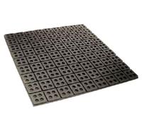 RS PRO Lot de 4 coussinets de protection contre les vibrations en caoutchouc 13 mm 100 x 100 mm