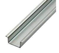 RS PRO Lot de 4 rails DIN en acier non perforé 15 mm x 35 mm Longueur 1 m