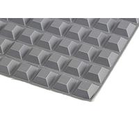 RS Pro Lot de 49 Pieds Auto-adhésifs carrés 7,6 mm Gris Ø 20,6 mm Pur 65,6 °C Max