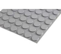 RS PRO Lot de 49 pieds autoadhésifs cylindriques 4,1 mm, gris, Ø 19,1 mm, PUR, 65,6 °C maximum