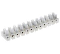 RS PRO Lot de 5 bornes de connexion en polyamide transparent, raccord à vis 12 broches 14 AWG/24 A