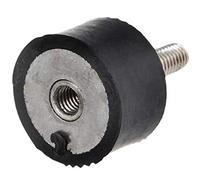 RS PRO Lot de 8 amortisseurs de vibrations, filetage extérieur/intérieur M6, Ø 25 mm x 15 mm, 60 Shore A/jusqu'à 47,3 kg