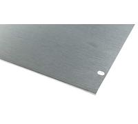 RS PRO Plaque Avant en Aluminium 6U, 482,6 x 88,1 mm, Argent
