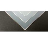 RS PRO Plaque en caoutchouc mousse de silicone, translucide, 600 mm x 3 mm x 600 mm, 1,2 g/cm³