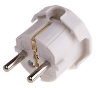 RS PRO Prise secteur 2P+E prise Schuko 250V 16A Blanc pour Allemagne