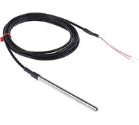 RS PRO PT100 Thermomètre à résistance en acier inoxydable Ø 6 mm x 100 mm -50 °C → + 250 °C Câble 2 m