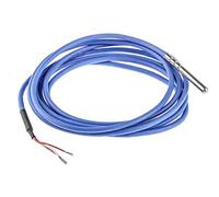 RS PRO PT100 Thermomètre à résistance en acier inoxydable Ø 6 mm x 60 mm -20 °C → + 200 °C Câble 2,5 m