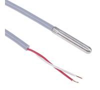 RS PRO Pt1000 Thermomètre à résistance en acier inoxydable Ø 6 mm x 35 mm -20 °C → + 100 °C Câble 1 m