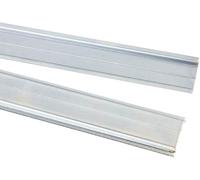 RS PRO Rail DIN en acier non perforé - Hauteur : 7,5 mm - Largeur : 35 mm - Longueur : 1 m - Lot de 4