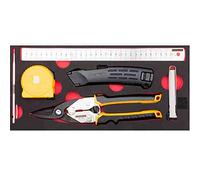 RS PRO Set d'outils de mesure et de coupe 6 pièces avec insert en mousse