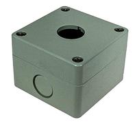 RS PRO Station de commande boîtier vide, 1 x Ø 22 mm, 70 x 70 x 74 mm, gris, ABS, IP 65