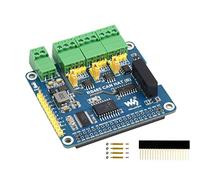 RS485 Can Hat pour Raspberry Pi, Extension 2-Ch RS485 et 1-Ch Can, SPI Communication, Isolé RS485 Can Hat avec Multi Protections