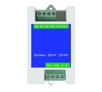 Rs485 Module convertisseur analogique 2 canaux ou 4 canaux industriels Modbus Rtu avec ADC 12 bits 0 à 20 mA/4 à 20 mA/0 à 5 V/0 à 10 V Sortie CC de 5 à 30 V (4 canaux 0-10 V)