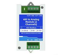 RS485 vers module d'acquisition d'entrée analogique, 2/4 canaux 4-20mA 0-5V 0-10V, pour convertisseur de signal MODBUS RTU, DC 5-30V faible puissance, fonctionnement -40 à 80C (4 voies 0-10V)