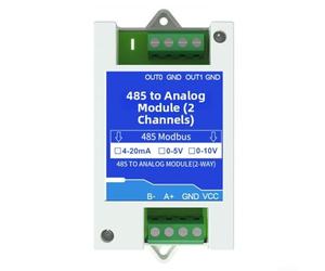 RS485 vers module d'acquisition d'entrée analogique, 2/4 canaux 4-20mA 0-5V 0-10V, pour convertisseur de signal MODBUS RTU, DC 5-30V faible puissance, fonctionnement -40 à 80C (4 voies 0-10V)