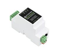 RS485 vers RJ45 Ethernet Serveur Série Convertisseur TCP/IP vers Série Module Support Modbus Gateway, MQTT/JSON vers Modbus, et Modes de Communication Multiples, Support de Montage sur Rail