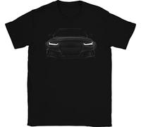 RS6 German Car Night Beast - T-Shirt Imprimé Style Sport de Luxe (FR/ES, Alpha/Lettres, M, Taille Normale, Taille Normale, Noir)