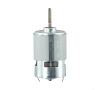 RS755VC Moteur de tondeuse à gazon 12 V/21 V, batterie au lithium, bobine entièrement en cuivre avec ventilateur, 7500-15000 tr/min, argent pour outils de jardin électriques
