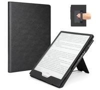 RSAquar Coque Pocketbook InkPad One 10,3 Pouces 2026, Étui de Protection avec Sangle de Main et Support Pliable, Étui E-Reader en Cuir PU Premium pour Pocketbook InkPad One, Noir
