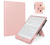 RSAquar Coque Pocketbook InkPad One 10,3 Pouces 2026, Or Rose | Étui de Protection avec Sangle de Main et Support Pliable, Étui E-Reader en Cuir PU Premium pour PocketBook InkPad One